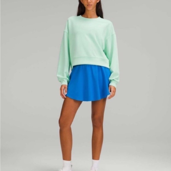 Lululemon Perfectly Oversized Cropped Crew Wild mint size 6 - Picture 5 of 6